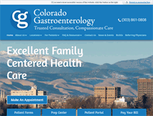 Tablet Screenshot of denverendoscopycenter.com